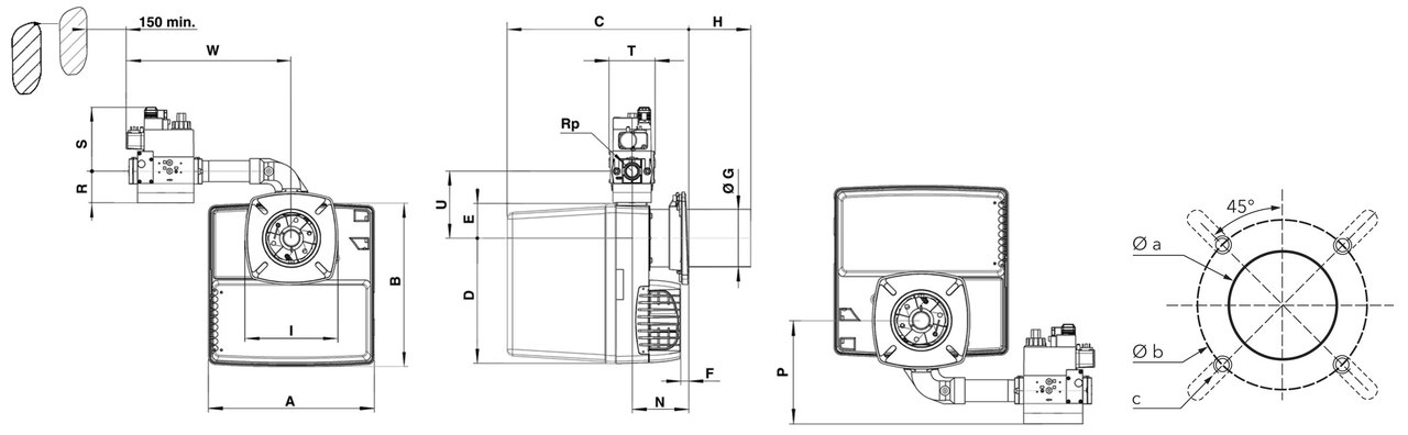 Горелка ELCO PROTRON p.2.70 g tcg