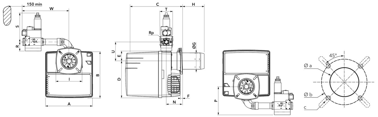 Горелка ELCO PROTRON p2.120 g-z tcg