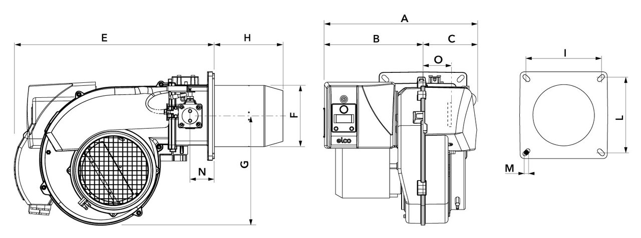 Горелка ELCO PROTRON p3.500 g-u tcg